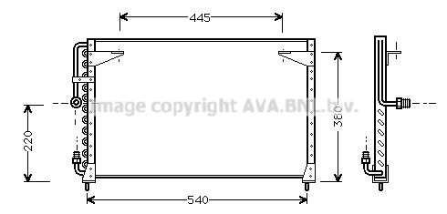 AVA QUALITY COOLING Конденсатор, кондиционер VO5080